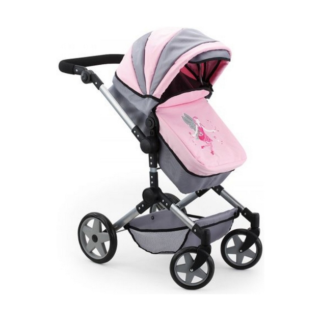 Lėlių vežimėlis Reig Pram Neo Pro Pilka 57 cm