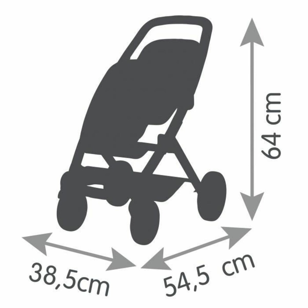 Lėlių vežimėlis Smoby Maxi Cosi Twin 64 cm