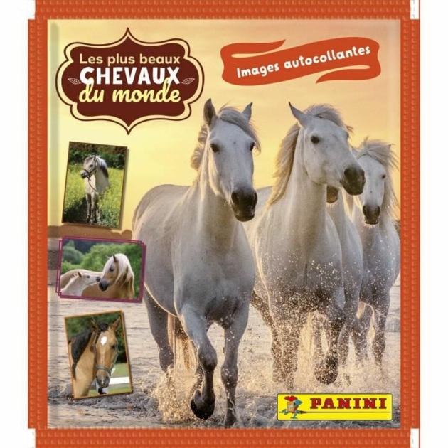 Lipdukų pakuotė Panini Le plus beaux Chevaux du monde 15 Vokai