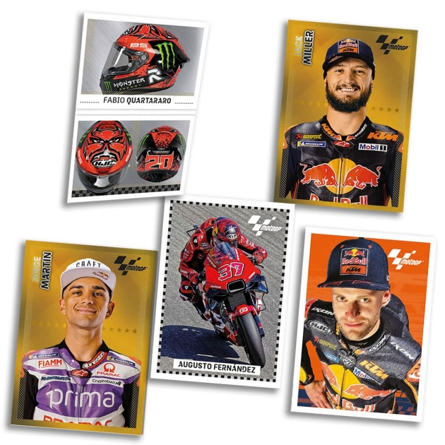 Lipdukų pakuotė Panini Moto GP 2023 10 Vokai