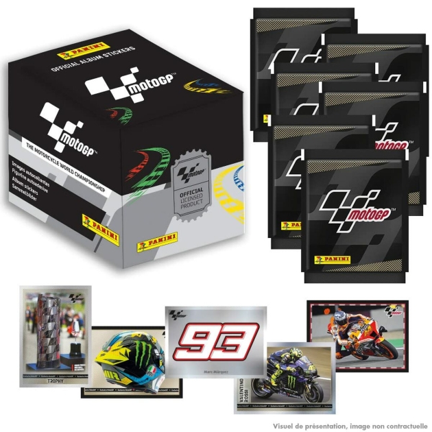 Lipdukų pakuotė Panini Moto GP 36 Vokai (Prancūzų)