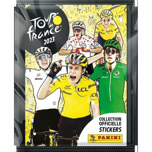 Lipdukų pakuotė Panini Tour de France 2023 10 vnt. Vokai