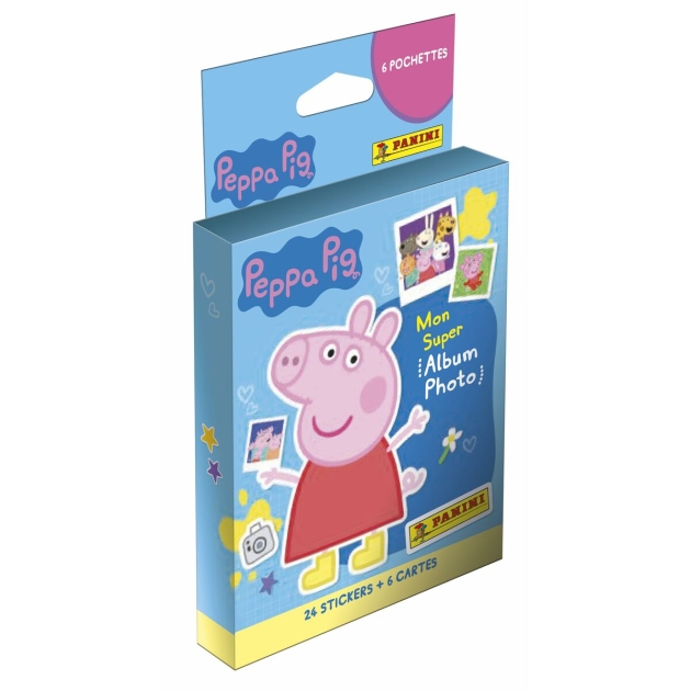 Lipdukų pakuotė Peppa Pig Photo Album Panini 6 Vokai