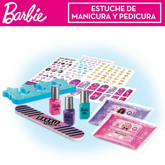 Manikiūro ir pedikiūro rinkiniai Barbie Sparkling 25,5 x 25 x 5 cm dėklu