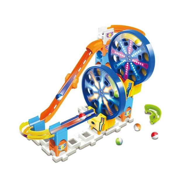 Marmuro rinkinys Vtech Marble Rush – Expansion Kit Electronic – Fun Fair Set Lenktynių trasa 26 Dalys Trasa su Rampomis + 4 metų