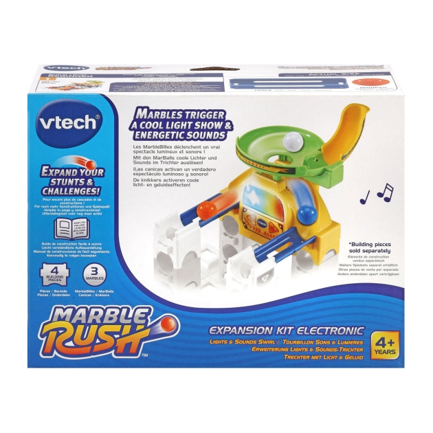 Marmuro rinkinys Vtech Marble Rush - Expansion Kit Electronic - Trechter Lenktynių trasa 4 Dalys Trasa su Rampomis + 4 metų