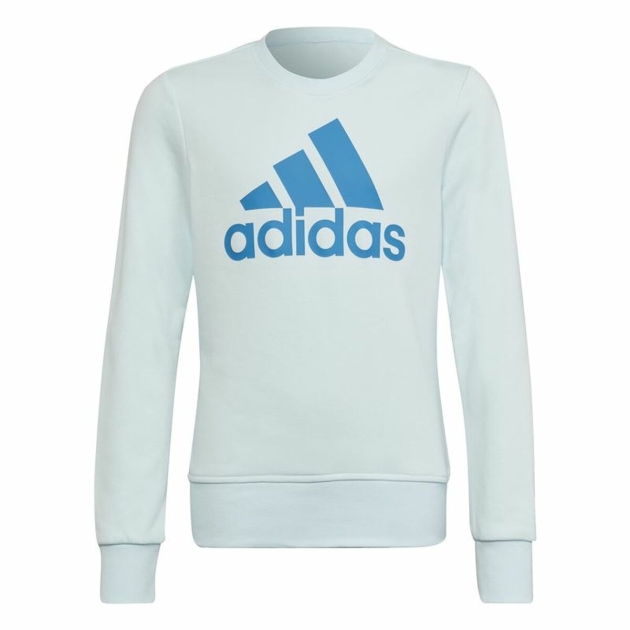 Megztinis be kapišono mergaitėms Adidas Essentials Šviesiai mėlyna