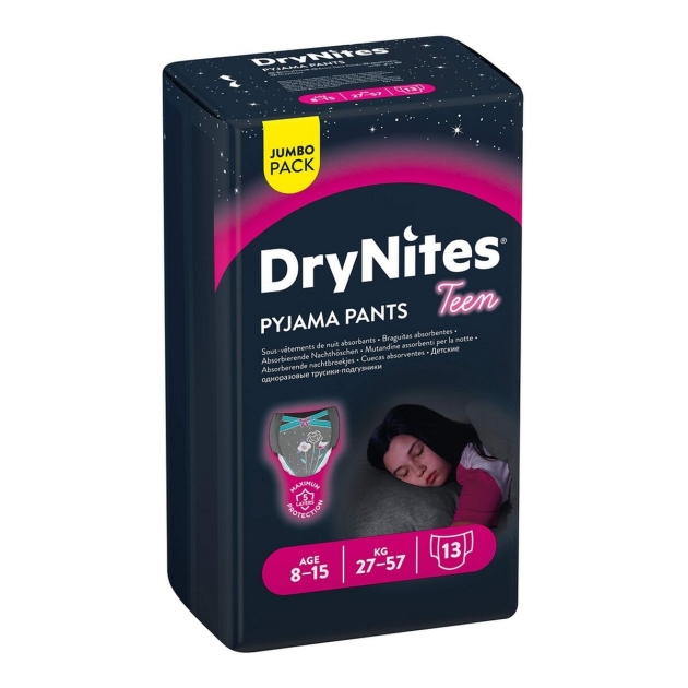 Mergaičių apatinių pakuotė DryNites Pyjama Pants Teen (13 uds)