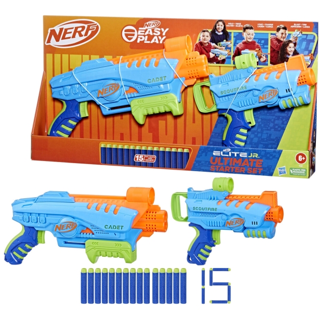 Minkštų strėlyčių 2 šautuvų rinkinys Nerf Ultimate Starter Set