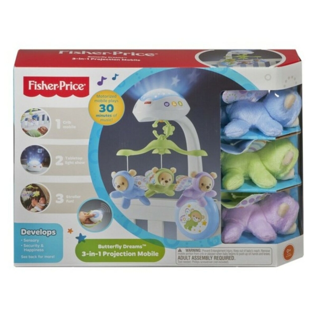 mobilus projektorius Fisher Price Balta Spalvotas Plastmasinis