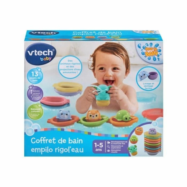 Mokomasis žaidimmas Vtech Baby Cofret de Bain empilo rigo l´eu (FR)