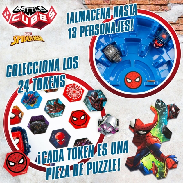 Mūšio arena Spider Man Battle Cubes 15 Dalys 4 vnt. 42,5 x 9 x 28 cm