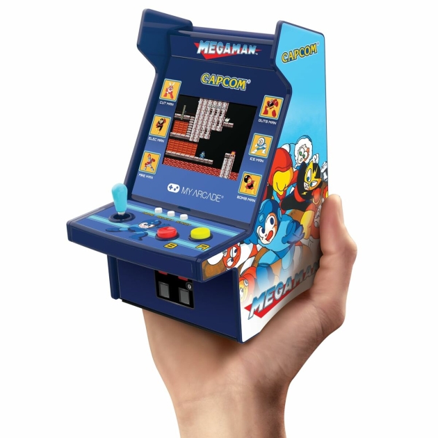 Nešiojama žaidimų konsolė My Arcade Micro Player PRO – Megaman Retro Games Mėlyna