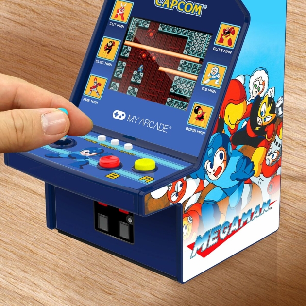 Nešiojama žaidimų konsolė My Arcade Micro Player PRO – Megaman Retro Games Mėlyna