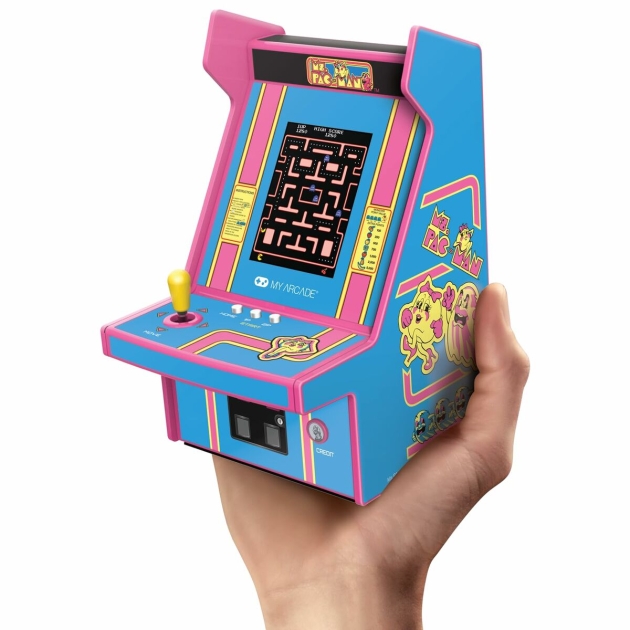 Nešiojama žaidimų konsolė My Arcade Micro Player PRO – Ms. Pac Man Retro Games Mėlyna