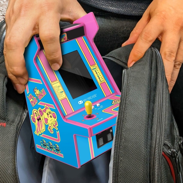 Nešiojama žaidimų konsolė My Arcade Micro Player PRO – Ms. Pac Man Retro Games Mėlyna