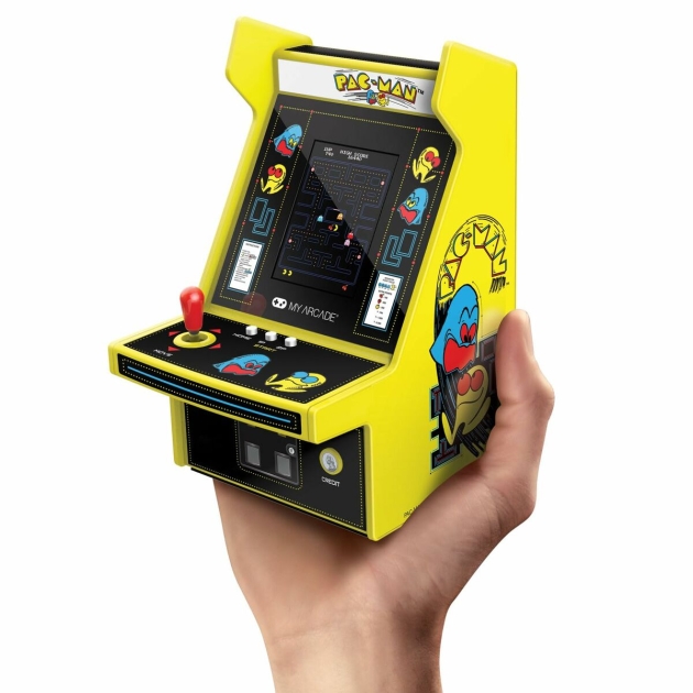 Nešiojama žaidimų konsolė My Arcade Micro Player PRO – Pac Man Retro Games Geltona