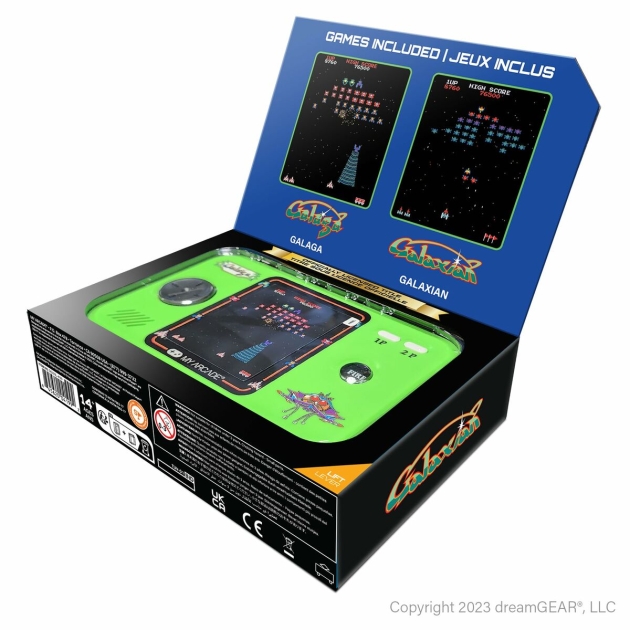 Nešiojama žaidimų konsolė My Arcade Pocket Player PRO – Galaga Retro Games Žalia