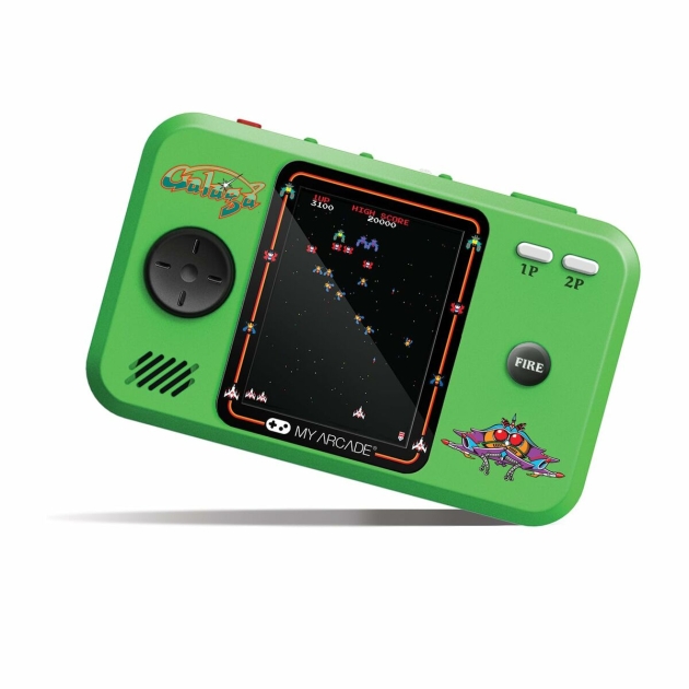 Nešiojama žaidimų konsolė My Arcade Pocket Player PRO – Galaga Retro Games Žalia