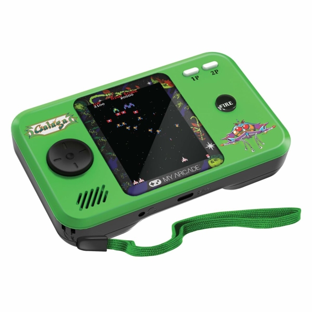 Nešiojama žaidimų konsolė My Arcade Pocket Player PRO – Galaga Retro Games Žalia