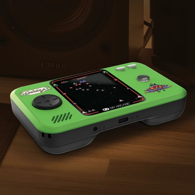 Nešiojama žaidimų konsolė My Arcade Pocket Player PRO – Galaga Retro Games Žalia