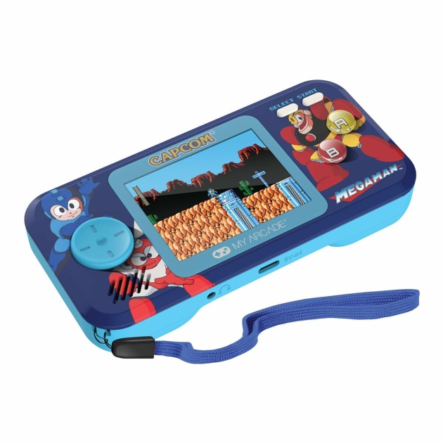 Nešiojama žaidimų konsolė My Arcade Pocket Player PRO – Megaman Retro Games Mėlyna