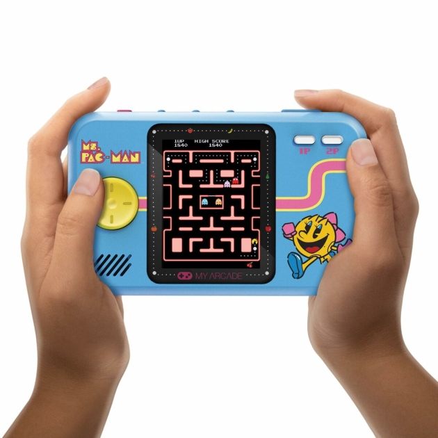 Nešiojama žaidimų konsolė My Arcade Pocket Player PRO – Ms. Pac Man Retro Games Mėlyna