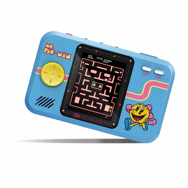 Nešiojama žaidimų konsolė My Arcade Pocket Player PRO – Ms. Pac Man Retro Games Mėlyna