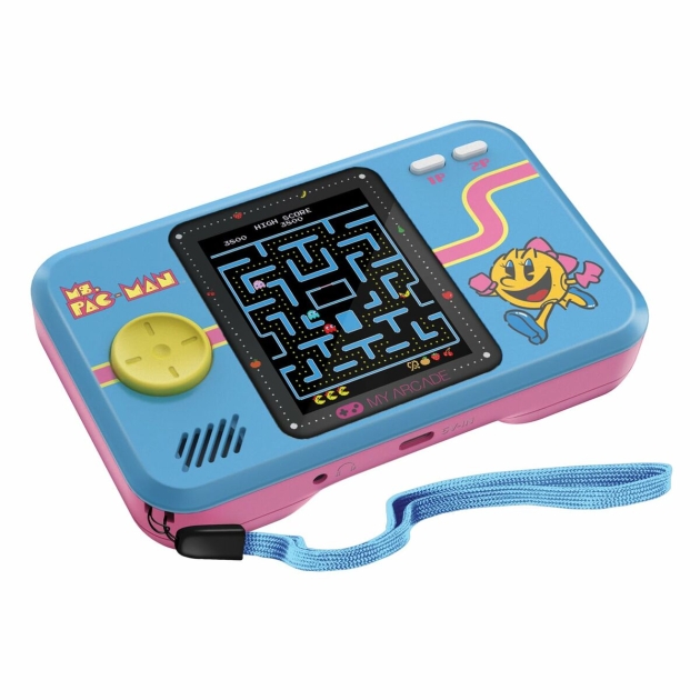 Nešiojama žaidimų konsolė My Arcade Pocket Player PRO – Ms. Pac Man Retro Games Mėlyna