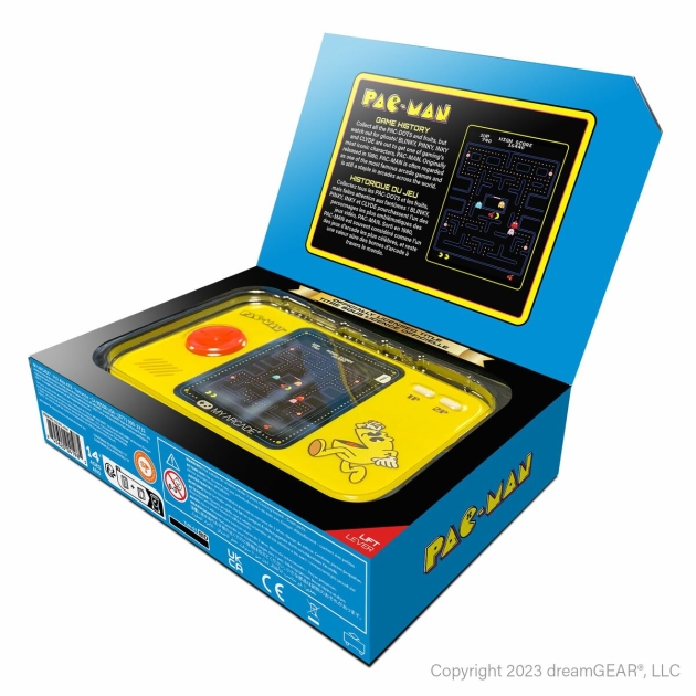 Nešiojama žaidimų konsolė My Arcade Pocket Player PRO – Pac Man Retro Games Geltona