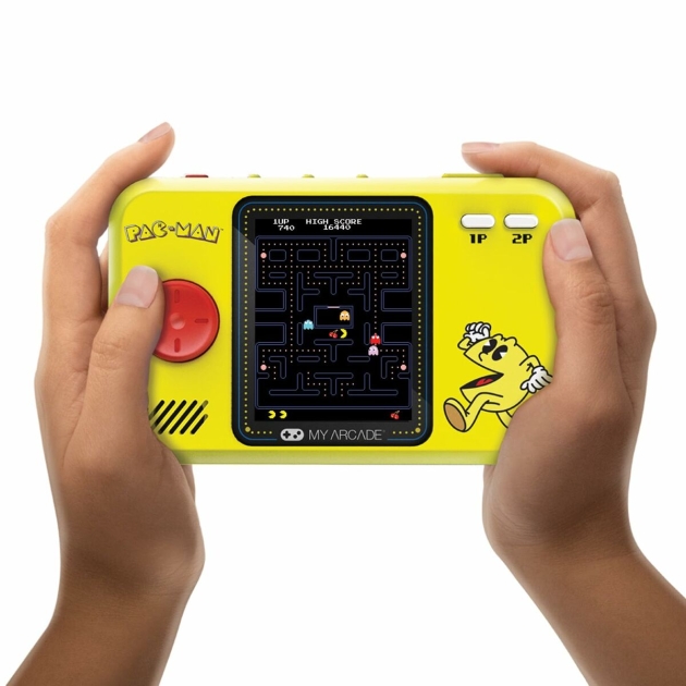 Nešiojama žaidimų konsolė My Arcade Pocket Player PRO – Pac Man Retro Games Geltona