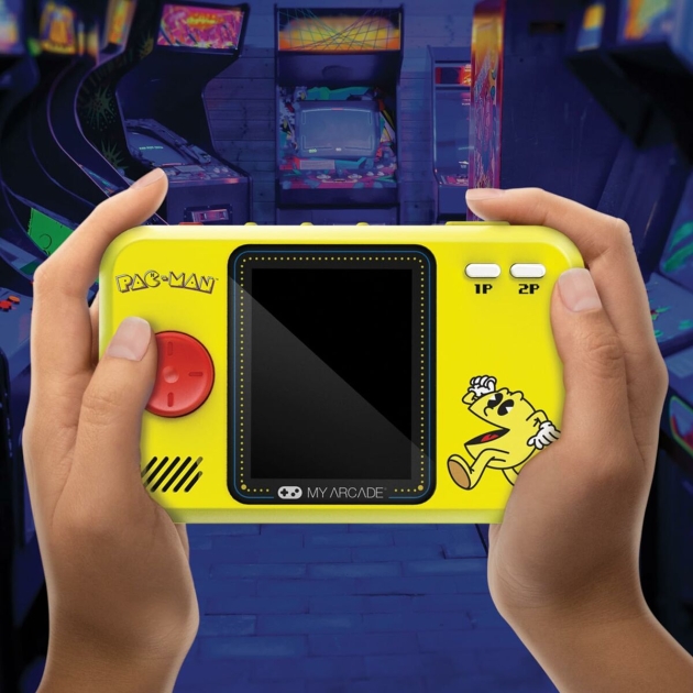 Nešiojama žaidimų konsolė My Arcade Pocket Player PRO – Pac Man Retro Games Geltona