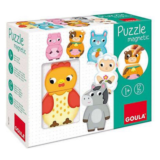 Personalizuojama medinė dėlionė Goula Goula 455245 (12 pcs)