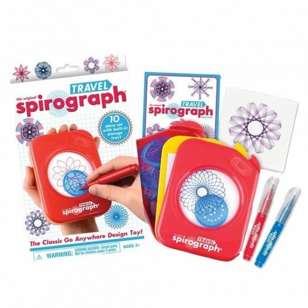 Piešimo rinkinys Spirograph Silverlit travel Spalvotas 10 Dalys