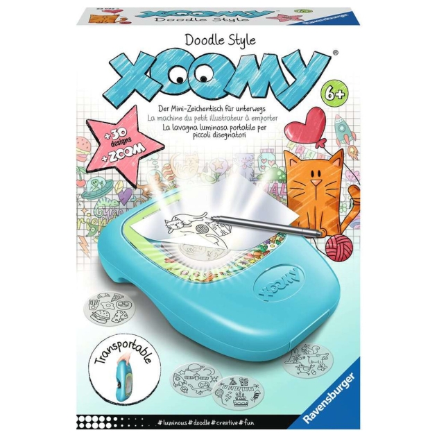 Piešinių dizainas Xoomy Ravensburger Doodle Style Mėlyna 1 Dalys