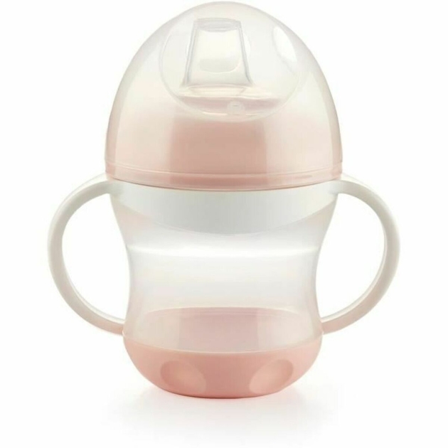 Pirmos Pakopos Mokomasis Puodelis ThermoBaby 180 ml Rožinė