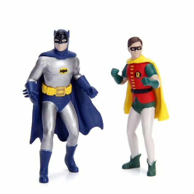 Playset Batman Batmóvil 1966 Classic 3 Dalys Šviesus 17 cm