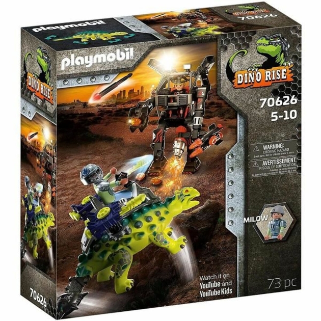 Playset Dino Rise Saichania Playmobil 70626 – Saichania and Robot Soldier (73 pcs)