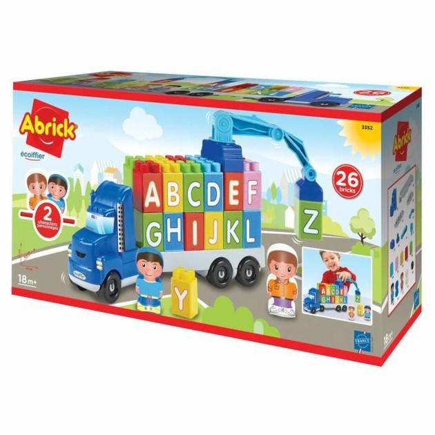 Playset Ecoiffier Abrick Sunkvežimis su kranu