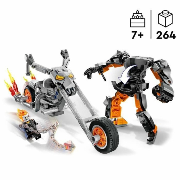 Playset Lego Marvel 76245 The robot and motorcycle of Ghost Rider Spalvotas + 7 metų 264 piezas