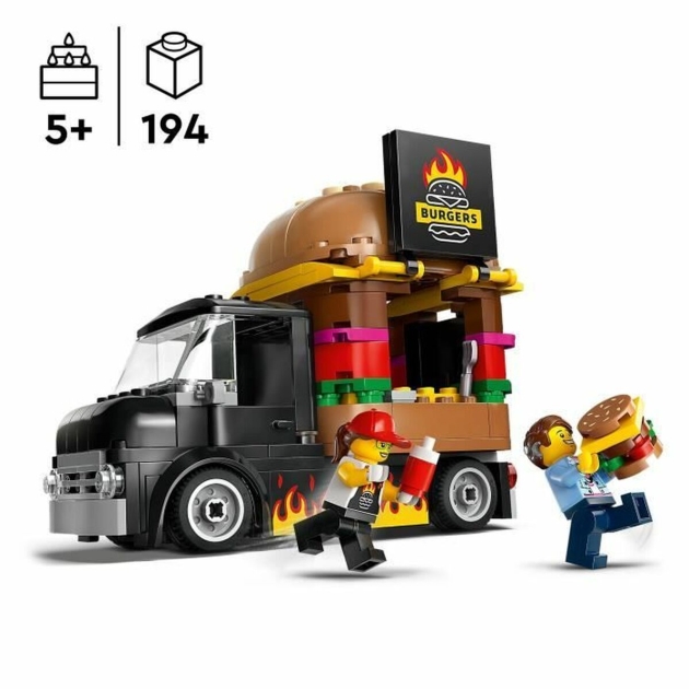 Playset Lego 60404 Hamburger truck