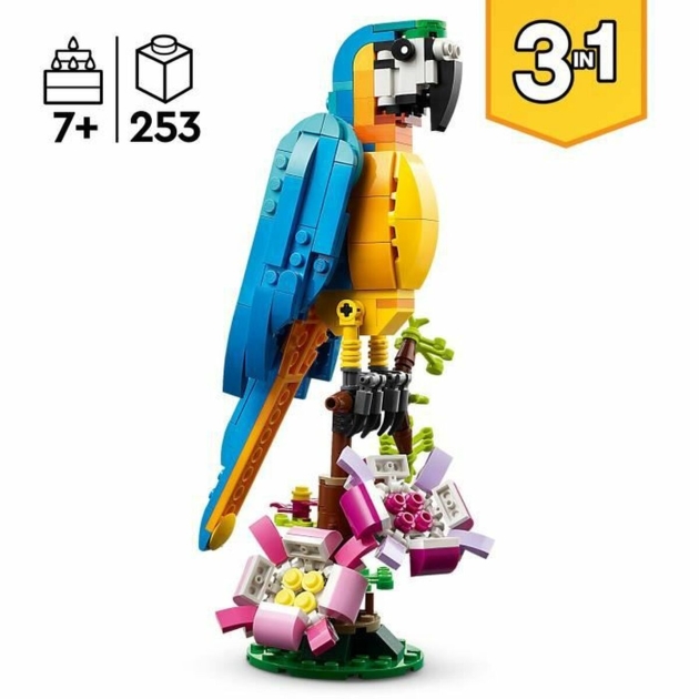 Playset Lego Creator 31136 Exotic parrot with frog and fish 3 viename 253 Dalys