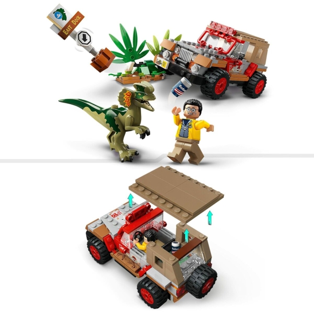 Playset Lego Jurassic Park 30th Anniversary 76958 Dilophosaurus Ambush 211 Dalys