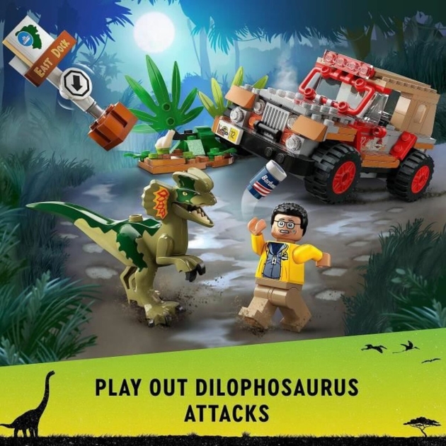 Playset Lego Jurassic Park 30th Anniversary 76958 Dilophosaurus Ambush 211 Dalys