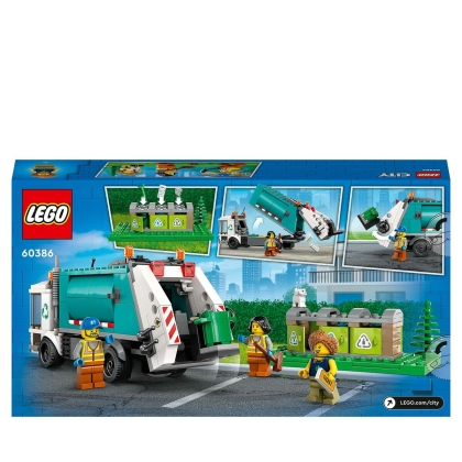 Playset Lego City 60386 Recycling truck Šiukšlių sunkvežimis