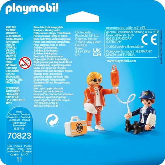 Playset Playmobil 70823 Doctor Policija 70823 (11 pcs)