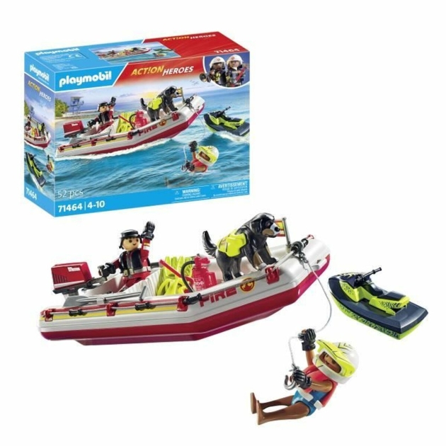 Playset Playmobil Action Heroes – Fireboat and Water Scooter 71464 52 Dalys