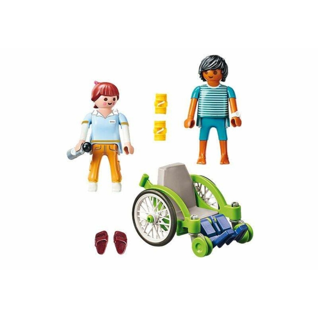 Playset Playmobil City Life Patient in Wheelchair 20 Dalys