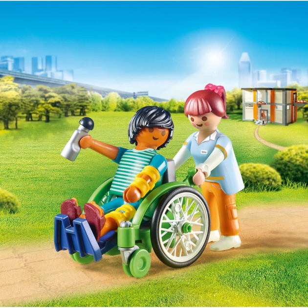 Playset Playmobil City Life Patient in Wheelchair 20 Dalys