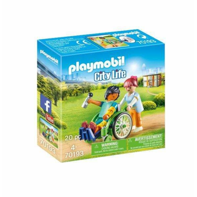 Playset Playmobil City Life Patient in Wheelchair 20 Dalys